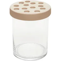 Vase Levin in Klar/Hellbraun
