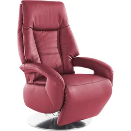 sit&more TV-Sessel Enjoy Kunstleder 74 x 109 x 77 cm Rot mit Motor und Aufstehhilfe