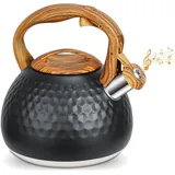 Hochwertiger Wasserkessel aus Edelstahl, 3L Kapazität, für Gasherd und Induktion