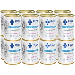ENZO VET Hypoallergenes Futter mit Kaninchen für Hunde 16x400g
