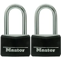 Master Lock 141TLF Aluminium-Vorhängeschloss mit Schlüssel, 2 Stück, gleichschließend