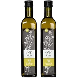 Ölmühle Solling Rapsöl BIO 500 ml nativ und kaltgepresst mühlenfrisch von der Ölmühle Solling (Packung mit 2)
