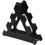 3-stöckiger Hantelständer, kleiner Hantel-Organizer, kompakter Hantelhalter