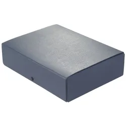 ELBA Dokumentenmappe Hartpappe (RC) 350 g/qm A4 80mm blau Strukturdesign Packung mit 8 Stück