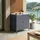 casa.pro Outdoor Schrank Bolognano 92x80x50 cm Dunkelgrau, matt