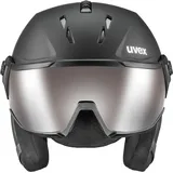 Uvex Instinct Visor Pro v black matt) silver mirror 56-58 cm,