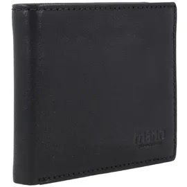 mano Don Simon Geldbörse Leder 11 cm - Schwarz