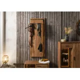 MASSIVMOEBEL24.DE Wandgarderobe Akazie 56 x 27 x 150 cm Natur