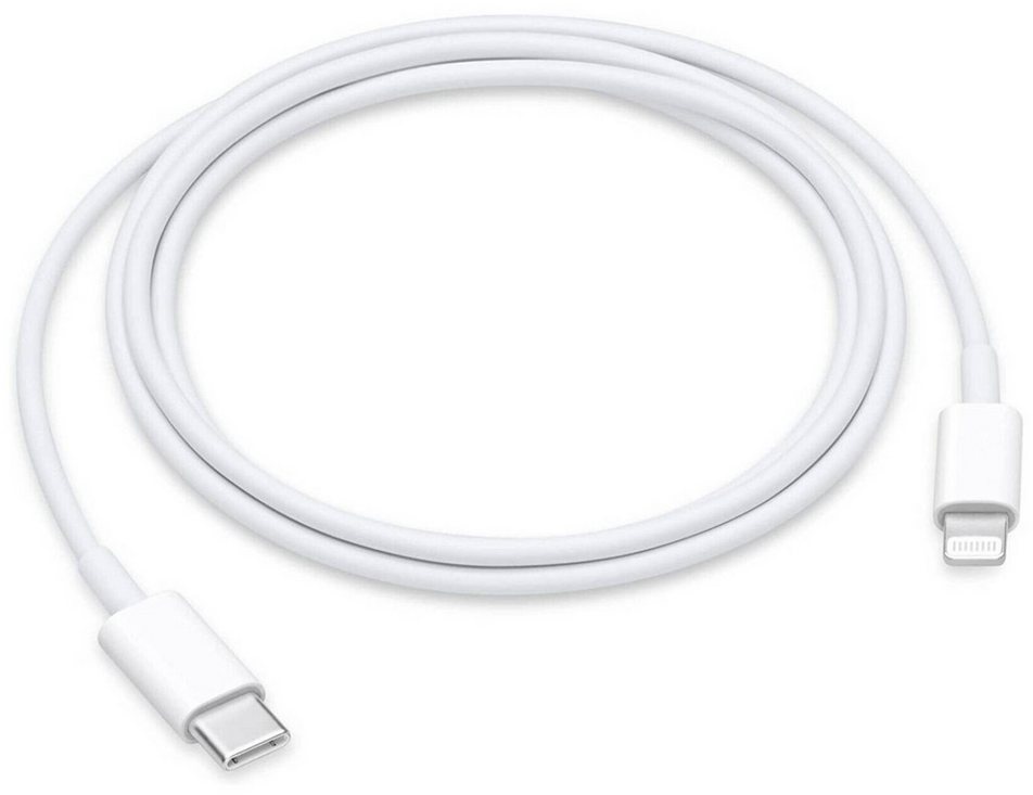 IK-Handelsgruppe Ladekabel für Apple, Smartphone-Kabel, Lightning, USB-C, USB Type-C auf Lightning, Kabellänge 2 Meter, Weiß weiß