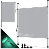 Kesser Windschutz Senkrechtmarkise 310 x 150 cm grau