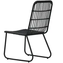 vidaXL Gartenstuhl 59,9 x 67,1 x 57,9 cm schwarz 2 St.