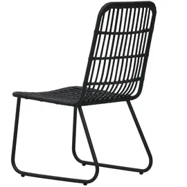 vidaXL Gartenstuhl 59,9 x 67,1 x 57,9 cm schwarz 2 St.