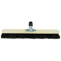 Novaliv Besen Saalbesen Naturhaar 60 cm Schwarz