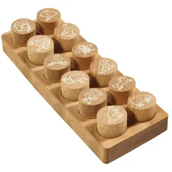 COLOP 165225, Rund, Gummi, Holz, Holz, 3 cm