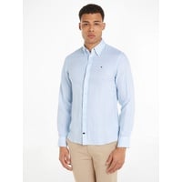 Tommy Hilfiger Langarmhemd »CL W-COTTON LINEN STRIPE SHIRT«, modisch gestreift, Gr. 39 - N-Gr, Light Blue / Optic White, , 62305705-39 N-Gr