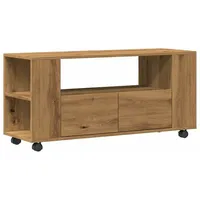 VidaXL TV-Schrank mit Rollen Artisan-Eiche 102x34,5x43cm Holzwerkstoff