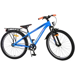 TPFSports Cross Kinderfahrrad - Jungen - Rücktritt + Handbremse - 24 Zoll - Blau
