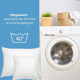 Wometo Federkissen 50 x 50 cm Weiß