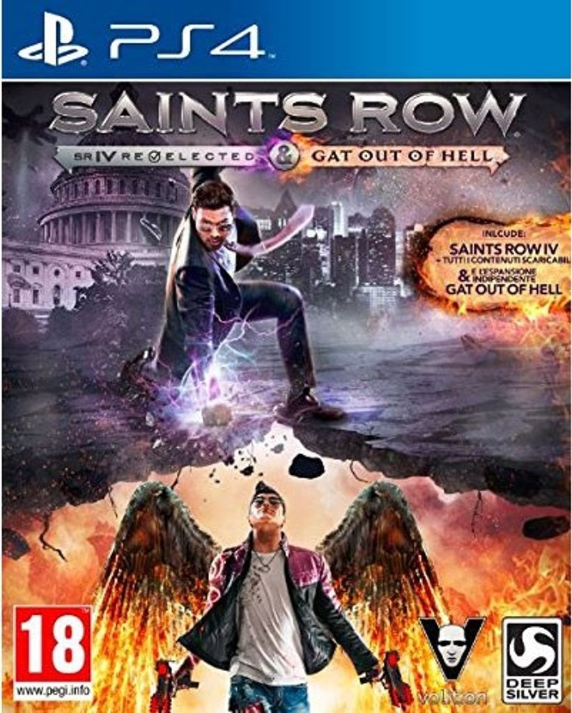 Saints Row 4 Re-elected + GOOH PS-4 UK + Gat Out of Hell (DLC) MULTI