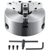Vevor Drehbankfutter K11-200 200mm Dreibackenfutter HT300-Material 3 Backenfutter Spannbereich 4–200mm 3-Backen, 20Cr, ≥53HRC φ65mm Bohrung Spannfutter Drechselbank Selbstzentrierend