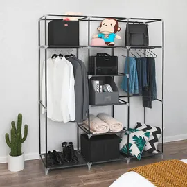 Songmics Stoffschrank, RYG12B schwarz 150,0 x 45,0 x 175,0 cm