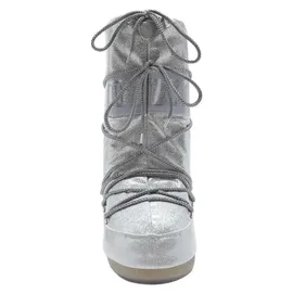 MOON BOOT Icon Glitter Silber 35