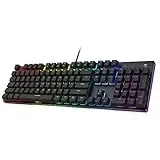 Black Shark Gaming Tastatur Mechanische, Beleuchtete Kabelgebunden Tastatur mit Leise Rote Schalter, Anti-Ghosting 105 Tasten, Deutsches-Layout Tastatur Für PC Gamers, Windows, PS5, PS4