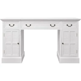 vidaXL Schreibtisch Sekretär Weiß 140 x 48 x 80 cm