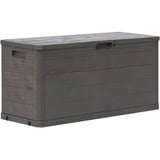 JUNZAI Garten-Aufbewahrungsbox, Gartenbox, Auflagenbox Wasserdicht, Box Für Gartenauflagen, wasserdichte Box, Aufbewahrung, 280 L Braun