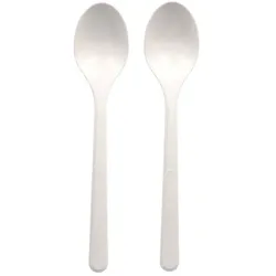 Papstar 1000 Löffel (Mehrweg), Bio-PP, 18,5 cm, weiss, extra stabil