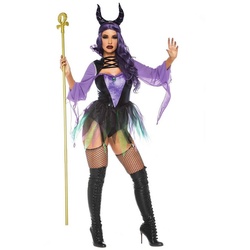 Leg Avenue Kostüm Verführerische Böse Fee Kostüm, Die sexy Version der dunklen Fee Maleficent lila M