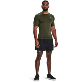 Under Armour HeatGear kurzarm Funktionsshirt Herren 390 marine od green/white S