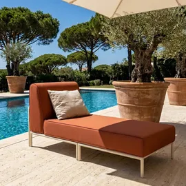 Oviala Chaiselongue Gartenmöbel orange