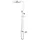 Aloni Duschsystem eckig Chrom 127 cm