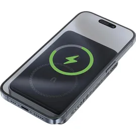 ACEFAST M10 Magnetische Powerbank 2x Usb-c Pd 30W 15W induktivem Laden USB-C-Kabel - Schwarz
