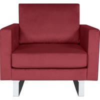 Alte Gerberei Sessel »Velina«, mit Metallkufen, lila