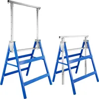 Tectake Gerüstbock Stahl 68,5 x 56,5 x 79,5 cm blau 2er-Set