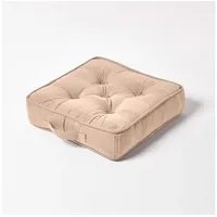 Homescapes Rajput Stuhlkissen 40 x 40 cm Beige
