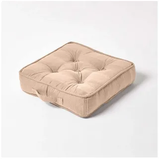 Homescapes Sitzkissen Rajput beige 40/40/8 cm
