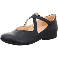 THINK! Think Damen GUAD2 chromfrei gegerbte nachhaltige Wechselfußbett Ballerinas, Navy 8040, 37 EU