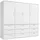 mokebo Drehtürenschrank Der Grenzenlose 210 x 187 x 58 cm Weiß