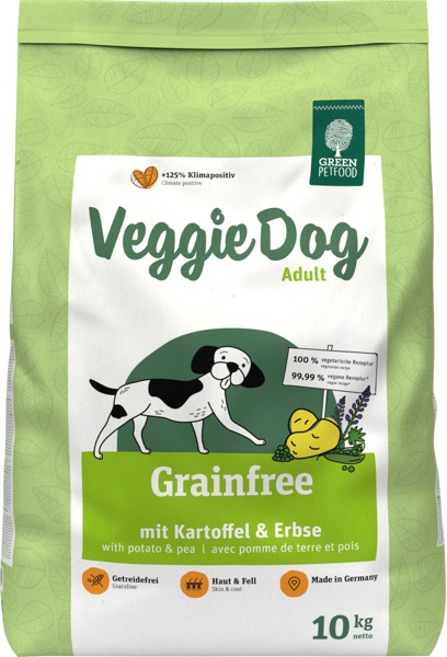 Trockenfutter Hund Grainfree mit Kartoffeln & Erbsen, Veggie Dog, Adult