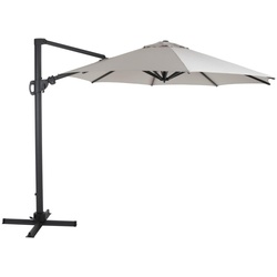 Sonnenschirm Varallo Ø 300 cm, Anthrazit/Beige