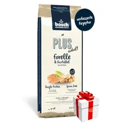 Bosch Plus Forelle und Kartoffeln 12,5 kg+Überraschung für den Hund