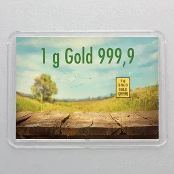 Goldbarren 1g 