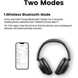 UGREEN HP202 HiTune Max5 Hybrid ANC Negro