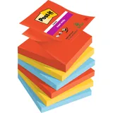 Post-it Post-it® Super Sticky Playful Haftnotizen extrastark farbsortiert 6 Blöcke