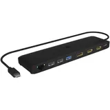 Icy Box Dockingstation IcyBox USB Type-C mit dreifach Videoausgabe retail