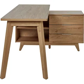 Jahnke Eckschreibtisch Libre D 240 E Eiche / Braun