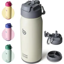 luxuskollektion Edelstahl Trinkflasche Grau 0,47 l